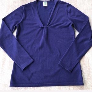 Title Nine Salt Sweater Knotted V Neck NWOT